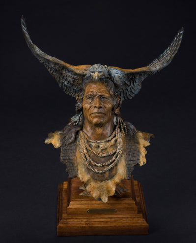 Jerry McKellar Bronze "Gray Hawk" Available