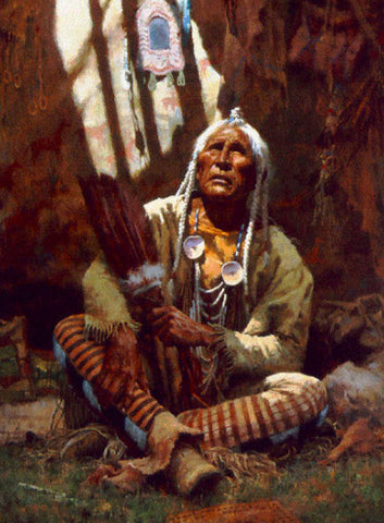Howard Terpning Giclee "Holy Man of the Blackfoot" Available