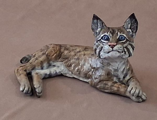 Jim Eppler Bronze  "Bobcat Baby III" New