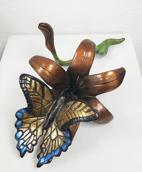 Kim Shaklee Bronze "Nature's Beauty" Butterfly Bronze