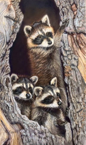 Deborah LaFogg painting "The Three Muskateers"