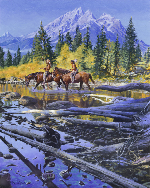 David Yorke Painting "Leaving No Trail"