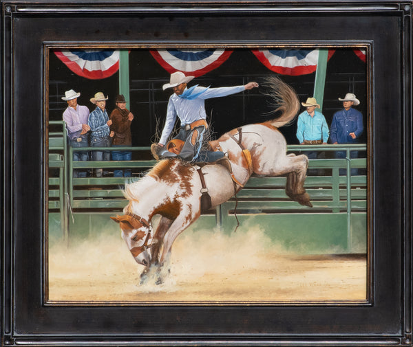 Lee Alban Painting "Eight Seconds of Frenzy" New Original Available