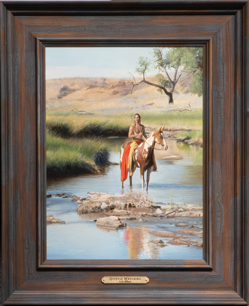 Lee Alban Painting "Quietly Watching" New Original Available