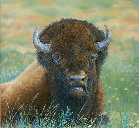 Randy Gallaway Painting "Let's Talk" Buffalo