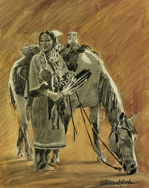 David Yorke Painting "Listen to the Wind" New