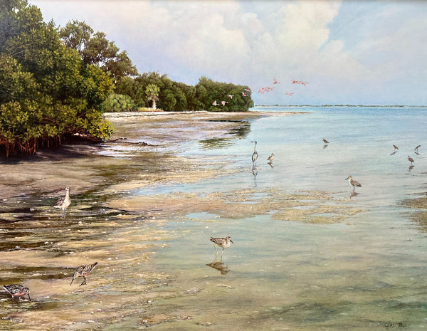 Charles Rowe Painting "Low Tide"