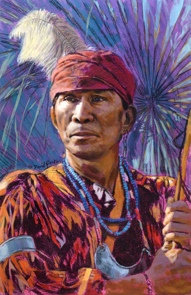 David Yorke Painting "Miccosukee Seminole" New!