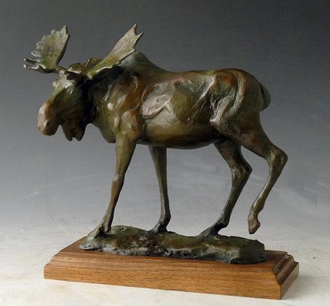 Sandy Scott Bronze "Moose Flats" Study