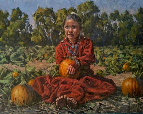 Hyrum Joe Painting "Navajo Pumpkins" Available