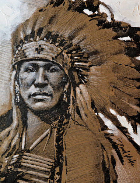 David Yorke Painting "Oglala Chief" New!