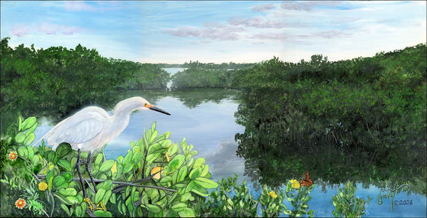 Peter R. Gerbert Painting "The Hidden Estuaries" New Oil