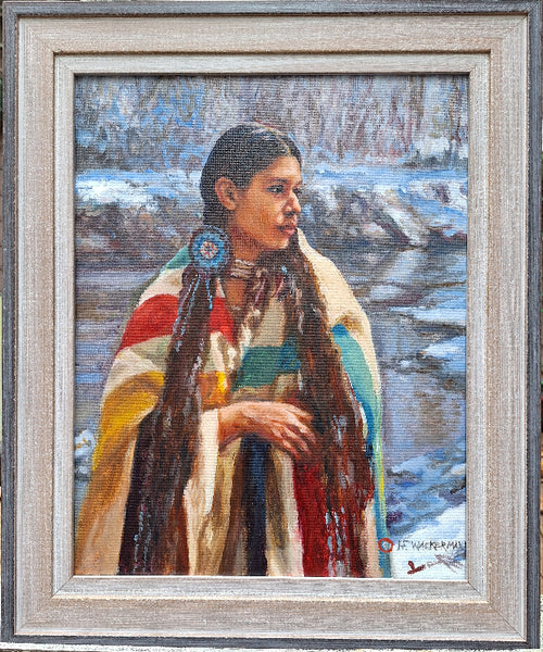 Hubert Wackermann Painting "Sioux Girl" Available