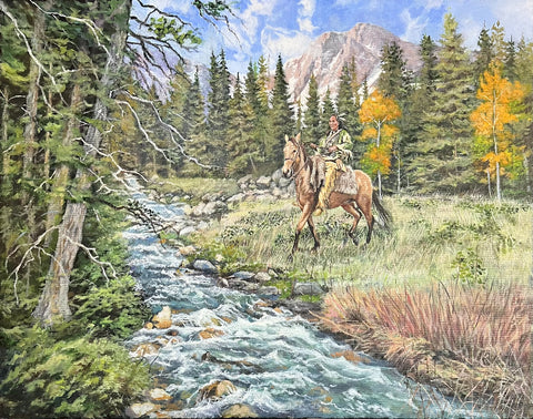 Victor Blakey Painting "Swift River"