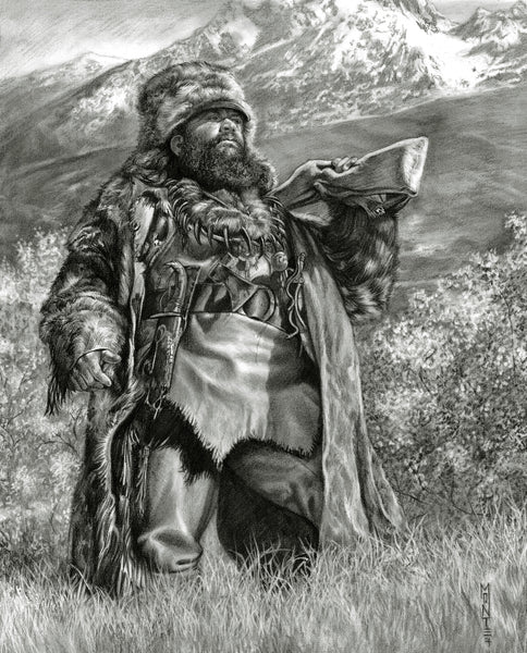 Monte Moore Painting "Undaunted" Mountain Man