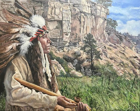 Victor Blakey Painting "Land of My Fathers" New