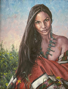 Hyrum Joe Painting "The Virtue & Beauty of a Navajo Woman"