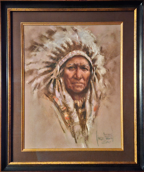 Harley Brown Painting "Wolf Chief Blackfoot" Available