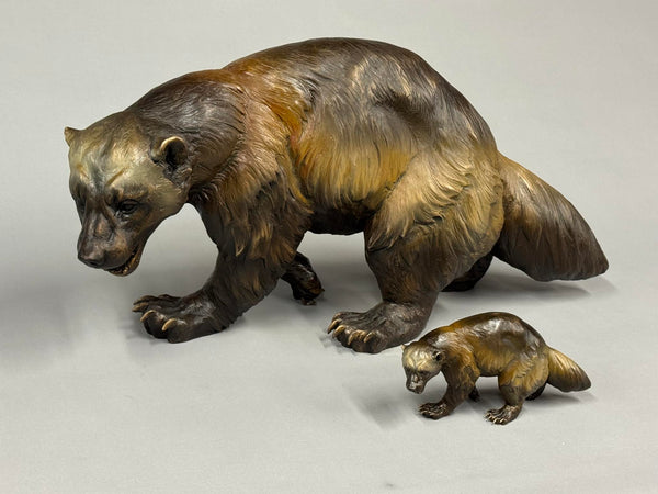 Raymond Gibby Bronze "Wolverine Crossing" New!