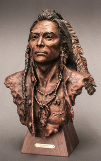 Heather Kaiser Bronze Bust "Aketcheta Warrior"
