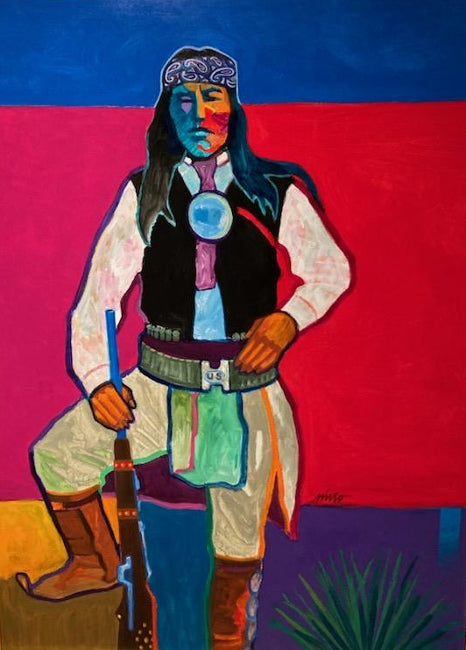 "Apache"  painting by John Nieto