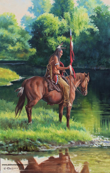 Steven Lang Painting "At River's Edge"