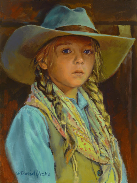 David Yorke Painting "Blue-Eyed Girl"