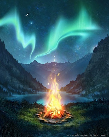 Paul Brown Animated Digital Art Piece "Campfire Memories"