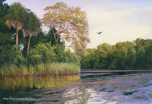 Charles Rowe Painting "Chassohowitzka River"