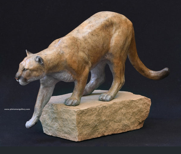 Cougar 1 maquette bronze by Jim Eppler