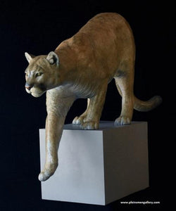 Cougar Lifesize bronze by Jim Eppler