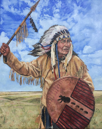 Victor Blakey Painting "The Endless Plains"