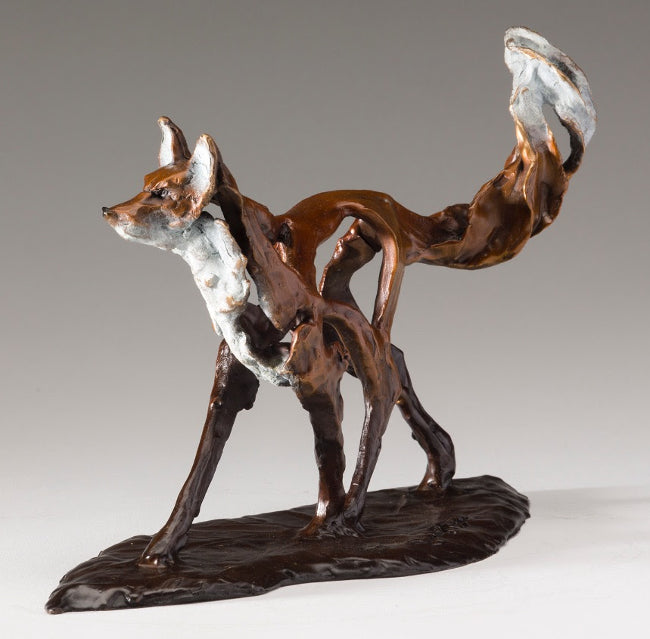 Sandy Graves Bronze "Patrol" Fox