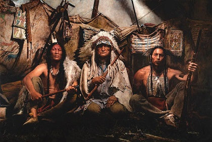 John Coleman Giclee "Gall, Sitting Bull, Crazy Horse, 1876"