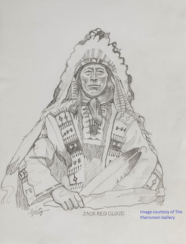 John Nieto Graphite Sketch "Jack Red Cloud"