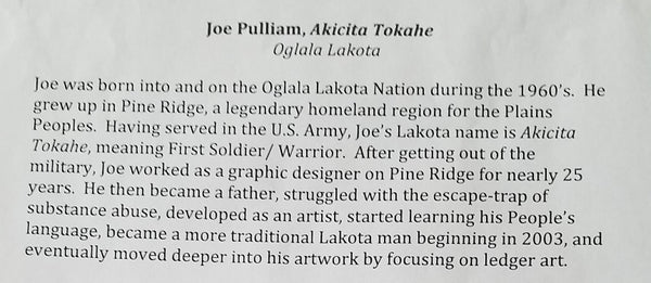 Joe Pulliam Painting "Winds of Change" Ledger Art