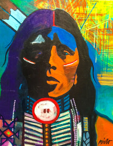 John Nieto Painting "Keeps the Mountain"