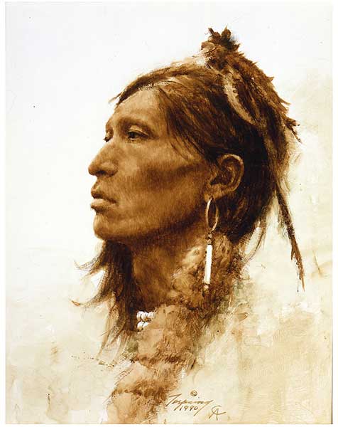 "Kiowa" giclee by Howard Terpning
