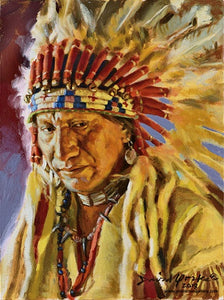 David Yorke Painting "Lakota Chief"