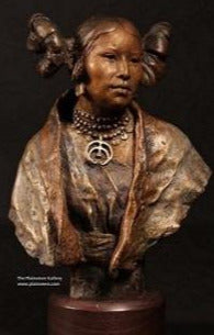 Bronze of Indian Maiden by John Coleman