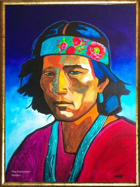 John Nieto Original Painting "Navajo Man"