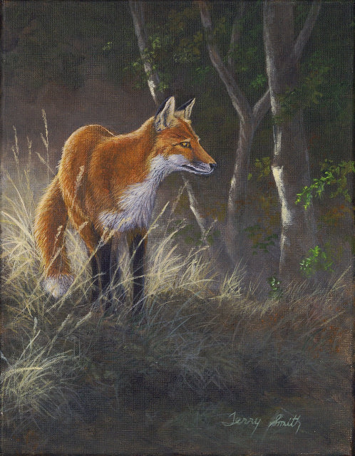 Terry Smith Painting "Red Fox" Original Oil