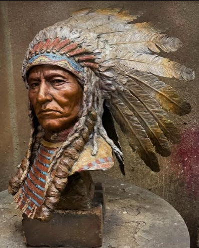 Ed Natiya Bronze Bust "Sitting Bull" Available