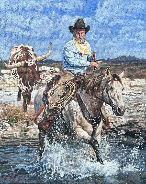 Victor Blakey Painting "Somewhere in Texas"
