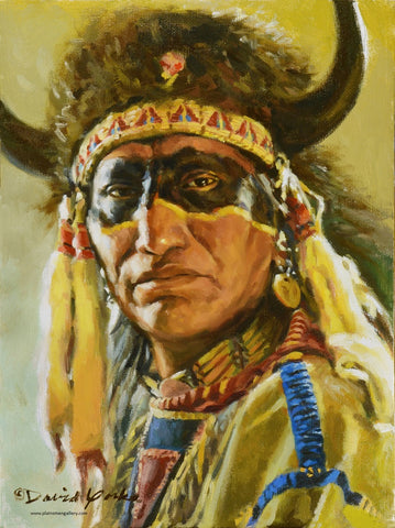 David Yorke Painting "Strength of the Buffalo"