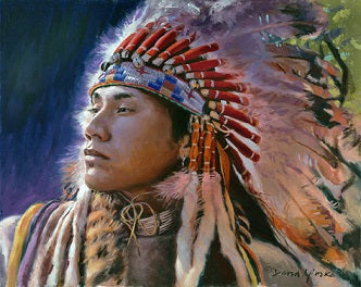 David Yorke Painting "Warrior of the Plains"