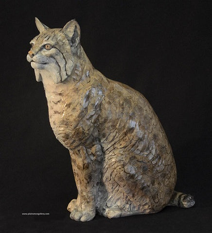 Jim Eppler Bronze  "Bobcat Mama"