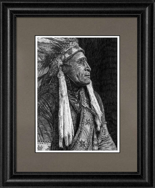 Denny Karchner Painting ""Raven Blanket- Nez Perce"